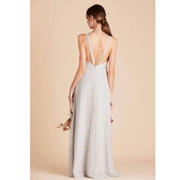 Birdy Grey Moni Convertible Dress in Chiffon Dove Gray - Picture 2 of 6